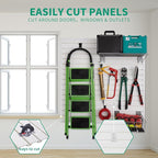 FRAYSCENT Slat Wall Paneling Garage Slat Wall Storage Systems Slatwall Panels - Image 6