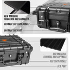 Jack Boss 16x 12.8x 6.8 Inch Hard Case, Portable Weather Waterproof Protective - Image 4