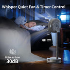 Socool 40000mAh Battery Operated Foldable Fan, Rechargeable Standing Fan - Image 6