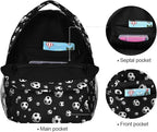 Wamika Football Ice Fire Boy Backpack Soccer Ball Sports School Backpack Kids - Image 3