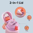 Insulated Water Bottle with Straw - Image 3