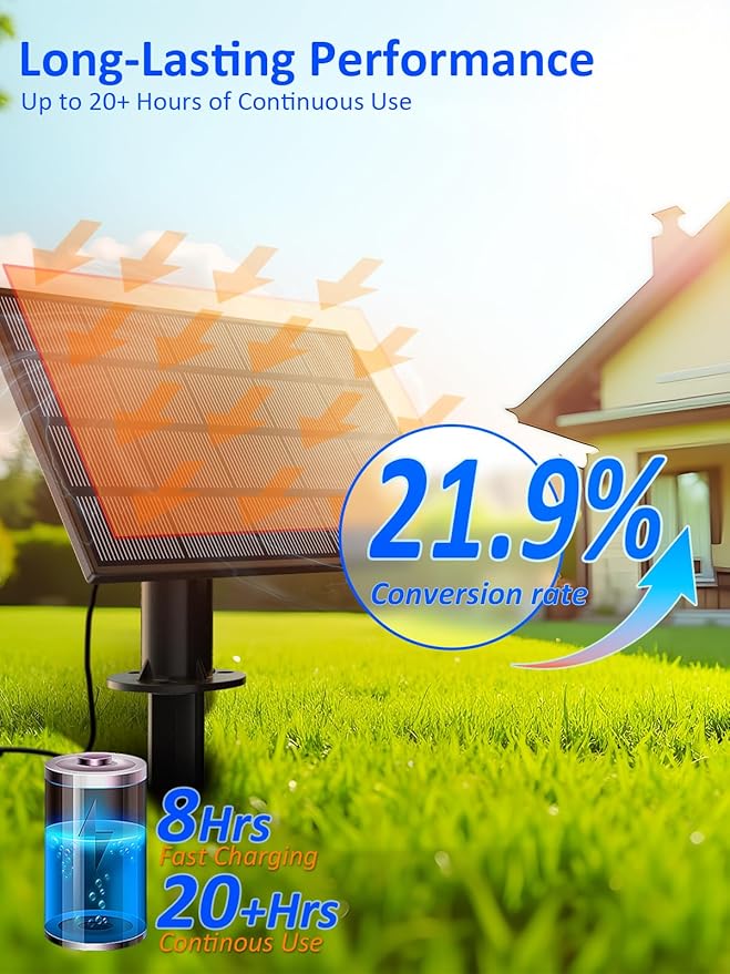 luckystyle 50FT Solar String Lights Outdoor Waterproof - Image 2
