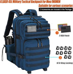 45L Tactical Backpack for Men Women, Military Assault Pack - Image 2