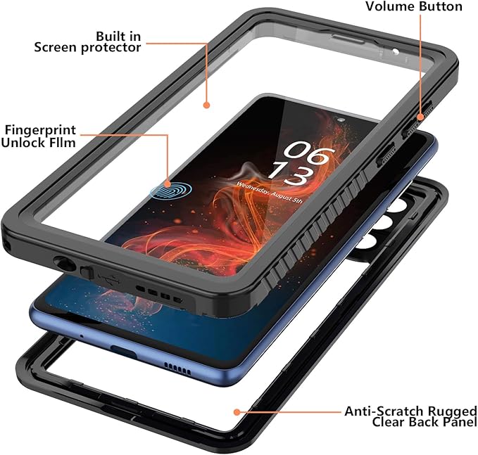 ANTSHARE for Samsung Galaxy S20 FE 5G Case Waterproof, Built in Screen - Image 4