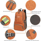 G4Free 40L Lightweight Packable Hiking Backpack, Waterproof Travel Daypack - Image 4
