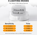 UME 2 Pack 5500LM LED Security Lights Motion Sensor Light Outdoor, 5000K - Image 4