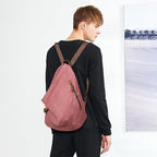 KL928 Canvas Vintage Backpack – Large Casual Daypack Outdoor Travel Rucksack - Image 8