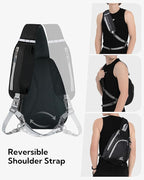 WATERFLY Crossbody Sling Bag Small Water Resistant Backpack Lightweight - Image 5