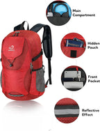 WATERFLY Lightweight Packable Hiking Backpack: 30L Foldable Travel Daypack - Image 3