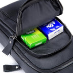 Hebetag Leather Sling Bag Crossbody Backpack - Image 9