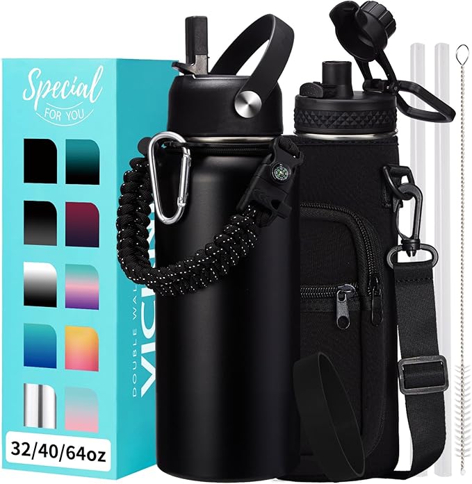 32oz Insulated Water Bottles - by VICKNIY