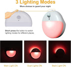 YUNLEX 2 Pack Red Night Light, Battery Operated Night Light, 2.6" Small Sticky - Image 2