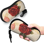 Watercolor Orca Whale Glasses Case Neoprene Portable Zipper Eyeglass Bag - Image 7