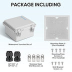 TICONN Waterproof Electrical Junction Box IP67 ABS Plastic Enclosure - Image 6