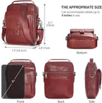 Augus Leather Small Messenger Bag - Image 7