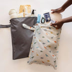 Tiny Twinkle Mess Proof Wet Bags | 2-Pack Reusable Waterproof Wet Bags - Image 2