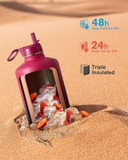 Coolflask 128 oz Gallon Water Bottle Insulated - Image 2