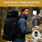 80L Camping Hiking Backpack, Large Military Tactical Backpack - Image 2