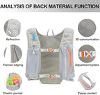 INOXTO Running Hydration Vest Backpack, Lightweight Insulated Pack - Image 3