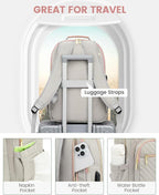 LOVEVOOK Laptop Backpack Purse for Women, Work Travel Computer Bags, College - Image 4