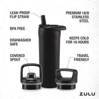 ZULU Base 18oz Kids Stainless Steel Water Bottle - Image 4