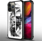 for iPhone 15 Pro Max Case, Lion Cross Jesus Christ Dove Pattern Graphic Design - Image 5