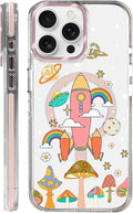 Case for iPhone 14 Pro Max, Spaceship Mushroom Phone Case Design，for Women by Toulas