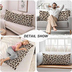Body Pillowcases with Zipper Leopard Print Cozy Body Pillow Covers Cushion - Image 5