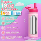baab 18oz Kids Water Bottle, Insulated Water Bottle - Image 2