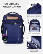 ECOHUB 17" Small Travel Backpack, United Airlines Personal Item Bag 17x10x9 - Image 4