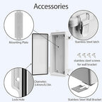 LeMotech Electrical Box, IP67 Waterproof Hinged Cover Stainless Steel Latch - Image 4