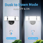Olafus 80W Flood Lights Dusk to Dawn Outdoor Lighting, IP65 Waterproof LED - Image 3