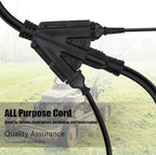 1 FT 12/3 Outdoor Extension Cord, Heavy Duty 3-Outlet SJTW Indoor/Outdoor - Image 3