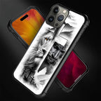for iPhone 16 Pro Case, Lion Cross Jesus Christ Dove Pattern Graphic Design - Image 6