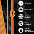 TECEUM Reflective Paracord Rope 1000 – 1000ft/200ft/100ft/50ft – 40+ Colors – - Image 3