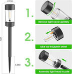 Eyrosa Solar Lights Outdoor, 12 Pack Waterproof Solar Landscape Lighting - Image 4