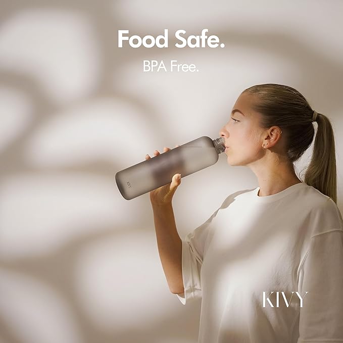 KIVY Slim Water Bottle 32oz Fits Cupholder & Backpack - Image 7