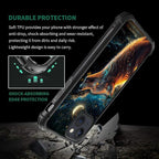 for iPhone 15 Plus Case, Star Cave Hungry Wolf Pattern Graphic Design Girl Boy - Image 7