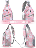 ZOMAKE Sling Bag, Small Crossbody Sling Backpack, Water Resistant Shoulder - Image 6