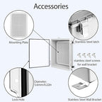 LeMotech Electrical Box, IP67 Waterproof Hinged Clear Cover Stainless Steel - Image 4
