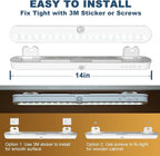 BLS Under Cabinet Lighting, 2200mah Rechargeable Closet Lights Motion Sensored - Image 5