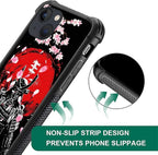 for iPhone 14 Plus Case, Sakura Japanese Samurai Pattern Graphic Design Girl - Image 7
