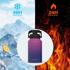 WATERSY 2/3 Gallon Water Bottle Insulated, BPA Free&Leak Proof, 87oz Stainless - Image 2