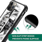 for iPhone 11 Pro Max Case, Lion Cross Jesus Christ Dove Pattern Graphic Design - Image 3