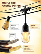 XMCOSY+ 120FT Outdoor String Lights Waterproof - Image 3