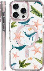 Case for iPhone 16 Pro Max, Sealife Whale Ocean Wildlife Clear Phone Case by Toulas