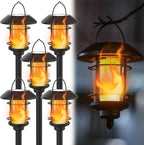 Dynaming 6 Pack Solar Flame Torch Lights Outdoor, Halloween Dual Use Flickering - Image 9