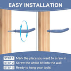 Lian.Ripple.Lian16 Pack Garage Storage System Steel U Hooks - Image 7