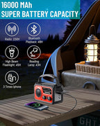 16000mAh Emergency Weather Radio, AM/FM/NOAA Weather Alert Radio Hand - Image 2