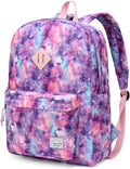 VASCHY Backpack for School, Lightweight Water Resistant Bookbag Casual Daypack by Vaschy